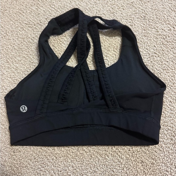 Lululemon Energy Bra Braided size 4 black - Picture 2 of 5